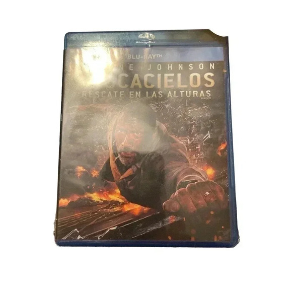 Skyscraper (Blu-ray, 2018) Dwayne Johnson, Neve Campbell, Mexico Import -ESPAÑOL - Picture 1 of 2